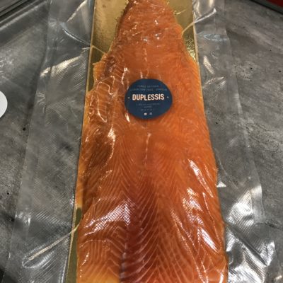 Saumon fumé filet entier tranché