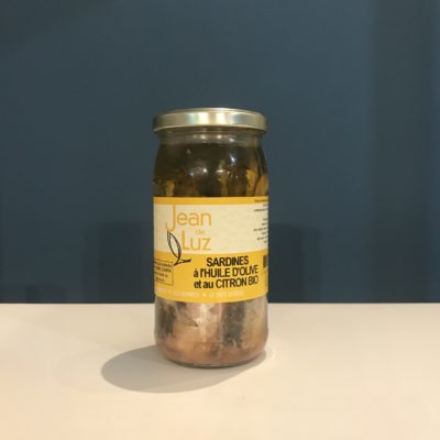 SARDINES à L'HUILE D'OLIVE  ET CITRON BIO